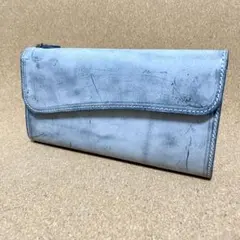 ブライドルレザー ブラック 長財布 フラップ ハンドメイド メンズ レディース