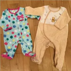 ベビー  足つきロンパース  60〜70  ２枚セット