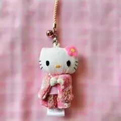 レア☆レトロ☆ハローキティ　HELLO KITTY 着物　根付け　ストラップ