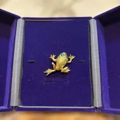カエルのブローチ ゴールド ヴィンテージ アンティーク