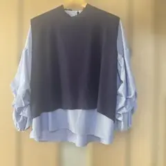 ブラウスとベスト付き