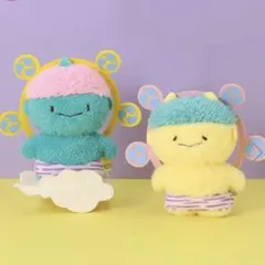 ふわふわたっとんぬいぐるみ かみなりさま 二体