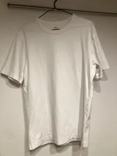 ホワイト Mサイズ クルーネック Tシャツ　厚手　ユニクロ　白