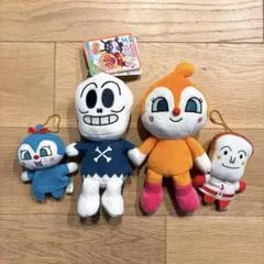 最終値下げ新品未使用　4体セット　アンパンマン ぷりちいビーンズ　ふわふわ指人形