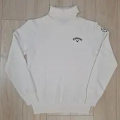 Callaway ホワイト タートルネックセーター