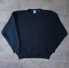 90s OLD GAP 旧タグ コットンニット オールドギャップ 無地 XL