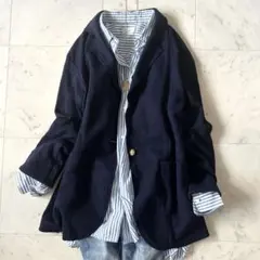 フレームワーク　ウールカシミヤ　ダブル　テーラードジャケットコート　金ボタン　M EMMA CLOTHES（エマクローズ）の「TR綾ストレッチ オーバー