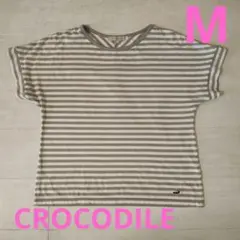CROCODILE　Mサイズ　ボーダー半袖Tシャツのサムネイル