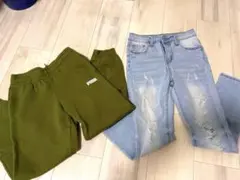 キッズ　130cmズボン2点売りのサムネイル