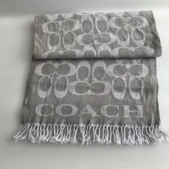 COACH コーチ　マフラー フリンジ付き