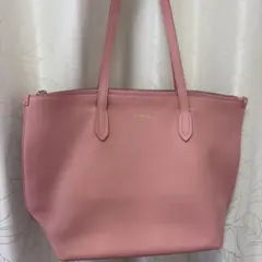 【美品】FURLA トートバッグ ピンク A4 通勤