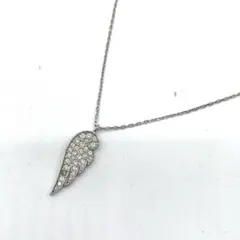 ✨極美品✨スワロフスキー SWAROVSKIシルバーフェザーモチーフネックレス✧のサムネイル