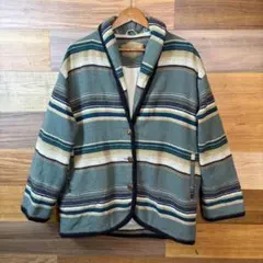 USA製 90s WOOLRICH ウールリッチ ショールカラー ラグジャケットのサムネイル