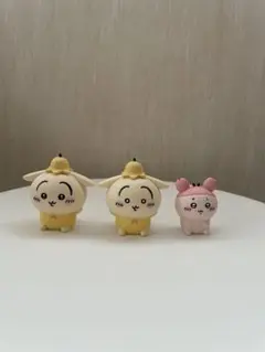 3体セット ちいかわ ソフビ インテリアマスコット 古本屋 かに カニ うさぎ