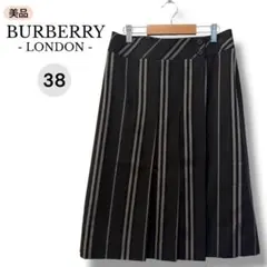バーバリー BURBERRY LONDON ラップスカート 38 ウール 膝丈