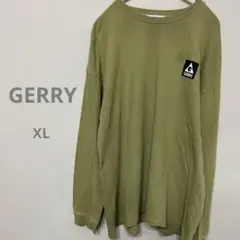 【訳あり】GERRY 長袖Tシャツ【XL】カーキ　バックプリント ロンTのサムネイル