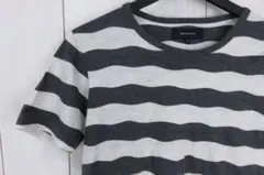 【値下げ】シップス　SHIPSJETBLUE　半袖Tシャツ　ボーダー　グレー　Mのサムネイル