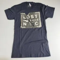 LOST weekend NYC グラフィックTシャツ S ネイビー