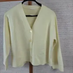 GU カーディガン　M レモンイエロー