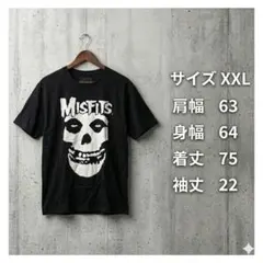 【希少XXL】オフィシャル MISFITS バンドTシャツ 黒 ビッグサイズ
