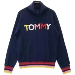 TOMMY HILFIGER GOLF ネイビー タートルネック セーター