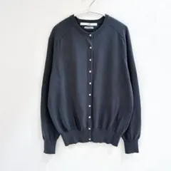 FRAMeWORK フレームワーク　コットン　カーディガン　グレー　バンドカラー