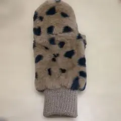 スリコ　手袋　片手　豹柄ブラウン