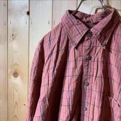 AE5610 UNIQLO U 長袖シャツ オレンジ メンズ L ポス