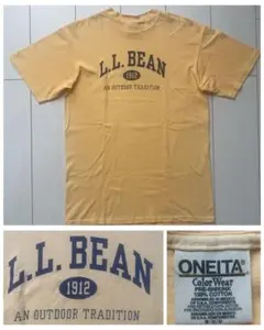 美品 90s L.L.BEAN ONEITA orange オレンジ Tシャツ