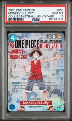 PSA 10】バスケルフィ モンキー・D・ルフィ P [P-055] 英語版 - メルカリ