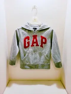 baby GAP ロゴ ジップアップ パーカー 110 フード付 ギャップキッズ