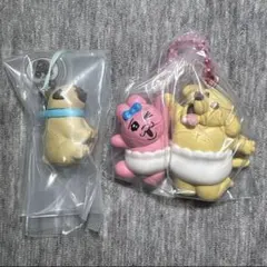 おぱんちゅうさぎとわんころマスコット パグ Best Friend レア 2点