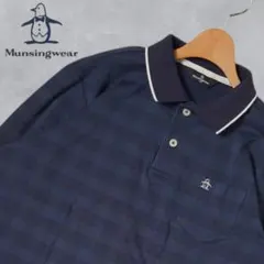J234ね@ Munsingwear ゴルフ ポロシャツ チェック LL