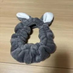 ウサギ耳付きフリースヘアバンド