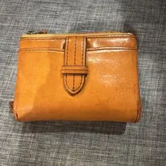 二つ折り財布 キャメル Dakota クラプトン 小銭入れ付き