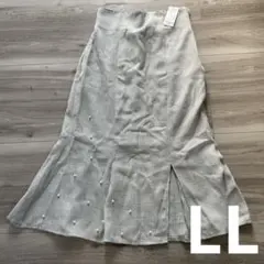 しまむら Hudson honey パール　マーメイド　スカート LL