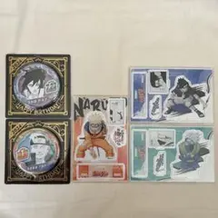 NARUTO バースデイ　名場面ジオラマ　缶バッジ　サスケ　カカシ　うずまき