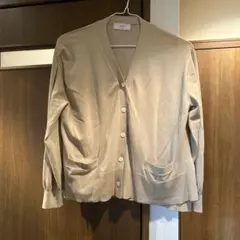 2025SS SLOBE IENA FROSTYCOTTONVネックカーディガン