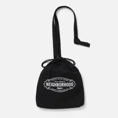 NEIGHBORHOOD LOGO DRAWSTRING BAG BLACKのサムネイル