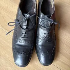 REGAL ローファーヒール　パンプス 革靴　レザー　黒　24.5㎝
