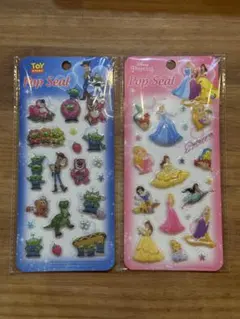 トイ・ストーリー＆ディズニープリンセス ポップシール2シートセット
