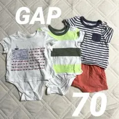 babyGAP カバーオール　ロンパース　Tシャツ　半袖　70 3点　男の子