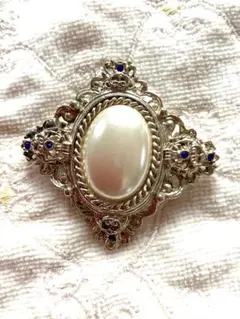 ヴィンテージ＊エレガントパールブローチ