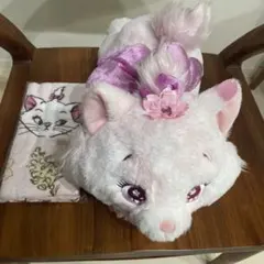ディズニーストア　桜ぬいぐるみ　マリーちゃん　おしゃれキャット