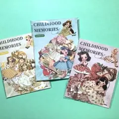 海外　人物ステッカー　3セット　チャイルドフードメモリー　コラージュ