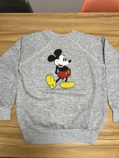 【レア】ミッキーマウス　スウェット　霜降りグレー　USA XL