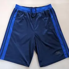 adidas ネイビー ショートパンツ 3本ライン
