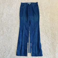 TOGA ARCHIVES ボアスリットファー デニムパンツ M相当のサムネイル