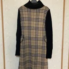 まる⭐︎プロフ必読様専用⭐︎チェック柄ニットワンピース 長袖