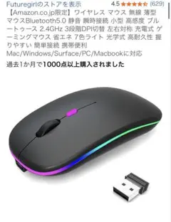 Futuregirl ワイヤレスマウス 新品・未使用